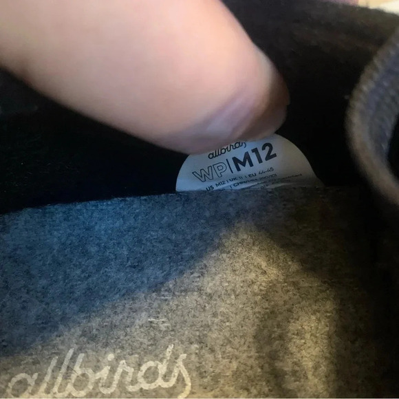 Allbirds Men's Black  Wool Sneakers 12 - Picture 2 of 9